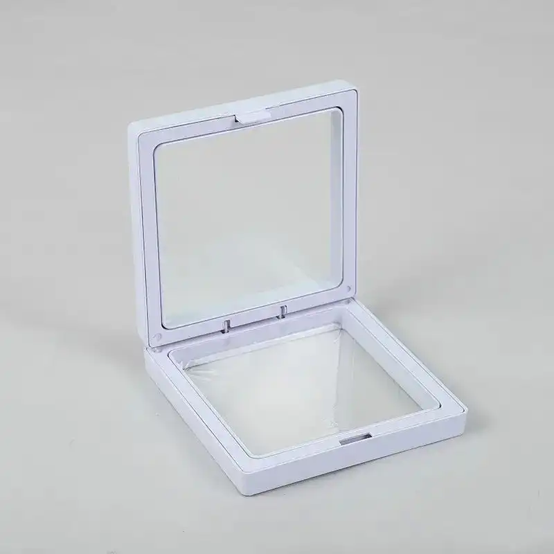 Small 3D Floating Frame Display 7x7cm – White | www.artisangoods.co.uk 2 Small 3D Floating Frame Display 7x7cm – White | www.artisangoods.co.uk