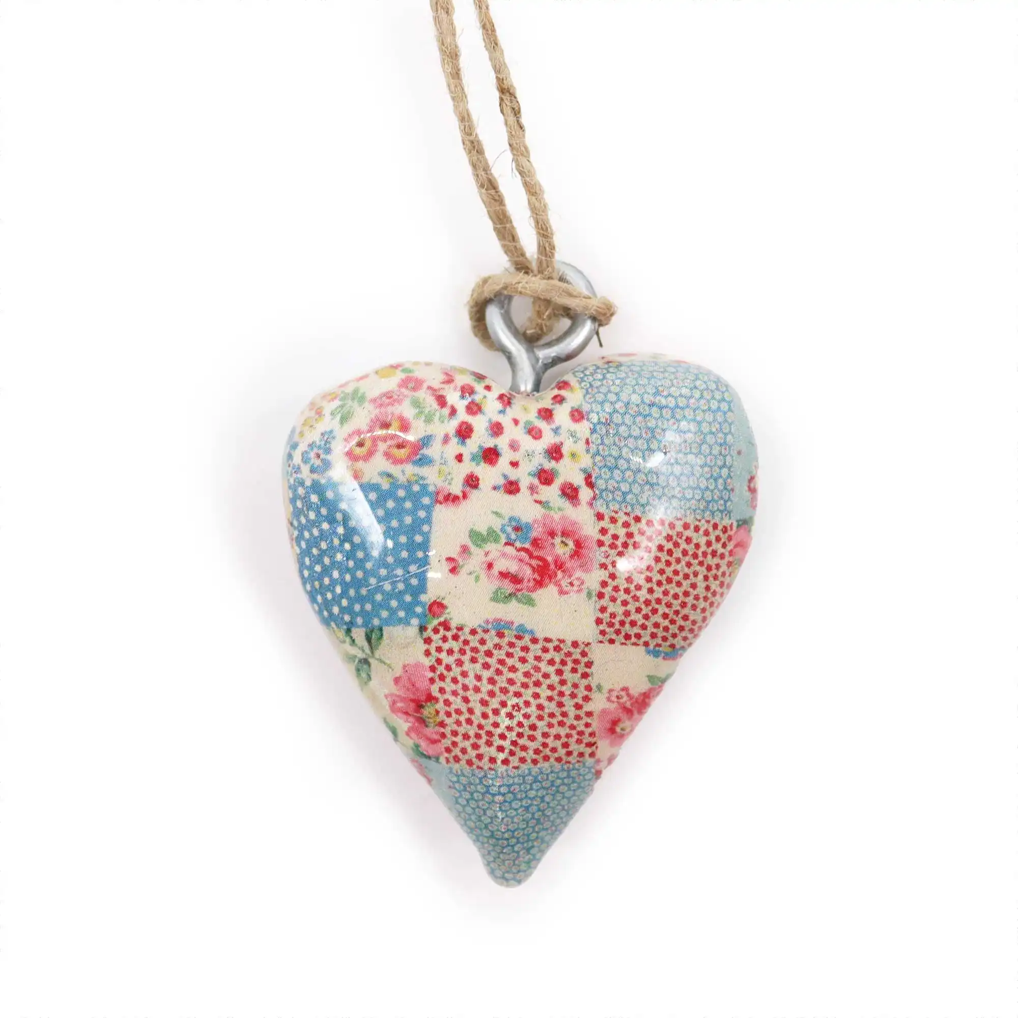 Small Decor Wood Heart – Cheque Blue & Red | www.artisangoods.co.uk 2 Small Decor Wood Heart – Cheque Blue & Red | www.artisangoods.co.uk 1