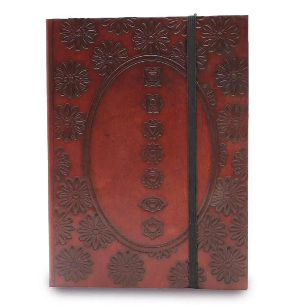 Small Notebook with strap – Chakra Mandala | www.artisangoods.co.uk 2 Small Notebook with strap – Chakra Mandala | www.artisangoods.co.uk 2