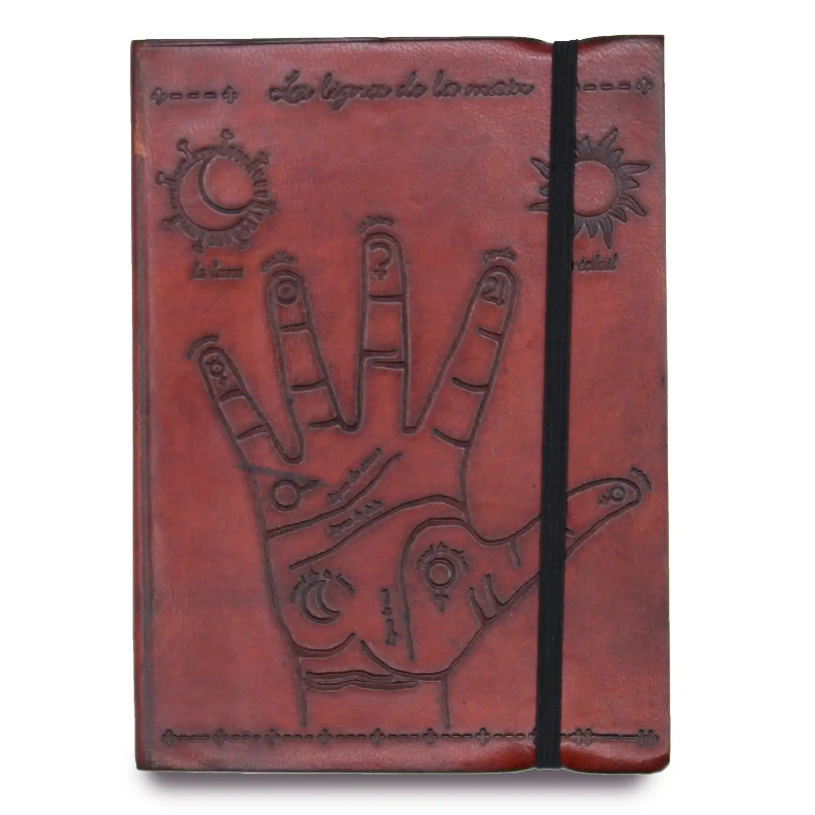 Small Notebook with strap – Palmistry | www.artisangoods.co.uk 2 Small Notebook with strap – Palmistry | www.artisangoods.co.uk 1