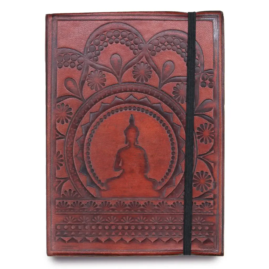 Small Notebook with strap – Tibetan Mandala | www.artisangoods.co.uk