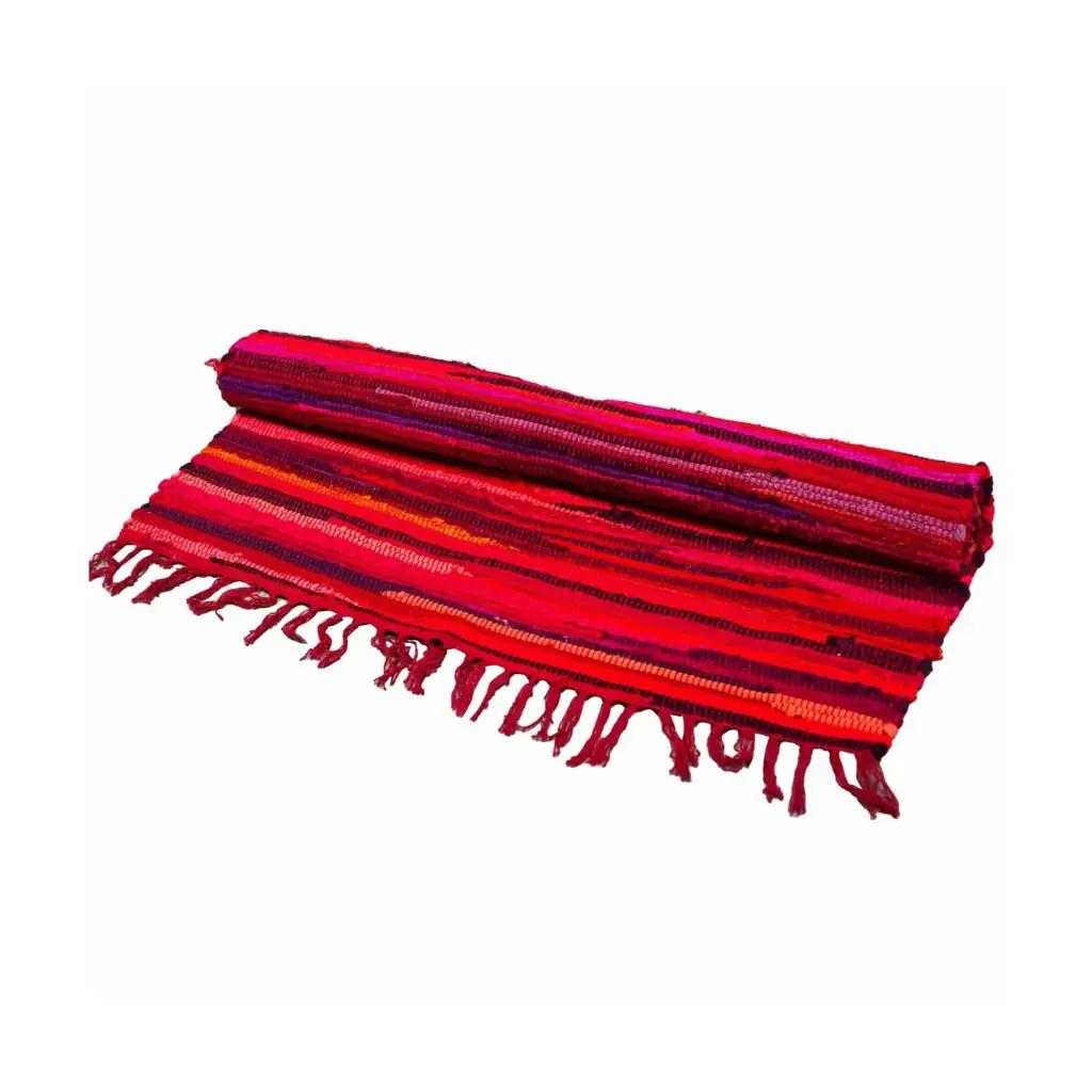 Small Rag Rug – 50x90cm – premium quality – Shocking Pinks | www.artisangoods.co.uk