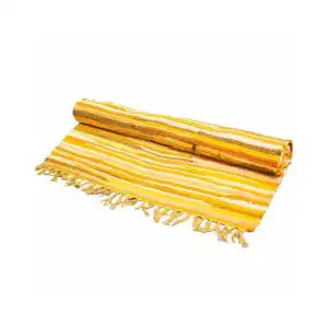 Small Rag Rug – 50x90cm – premium quality – Sunrise Oranges | www.artisangoods.co.uk