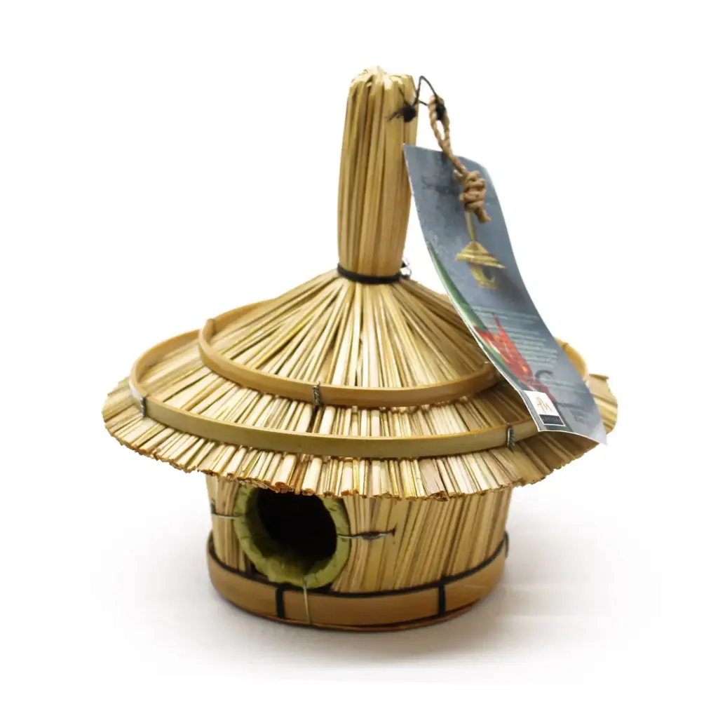 Small Round Seagrass Bird Box 17x17cm | www.artisangoods.co.uk 4 Small Round Seagrass Bird Box 17x17cm | www.artisangoods.co.uk 4