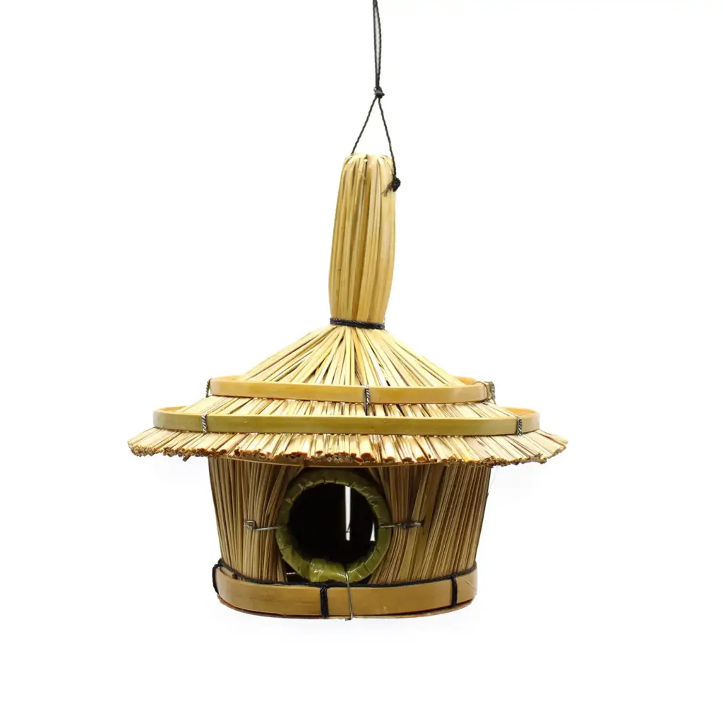 Small Round Seagrass Bird Box 17x17cm | www.artisangoods.co.uk 2 Small Round Seagrass Bird Box 17x17cm | www.artisangoods.co.uk 2
