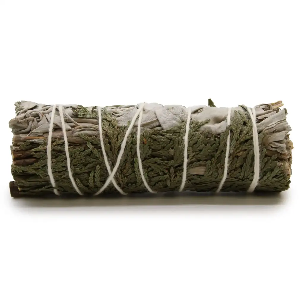 Smudge Stick – White Sage & Cedar 10cm | www.artisangoods.co.uk