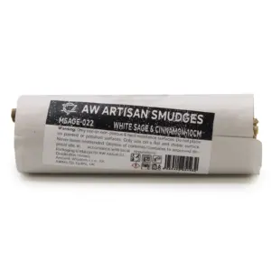 Smudge Stick – White Sage & Cinnamon 10cm | www.artisangoods.co.uk 2