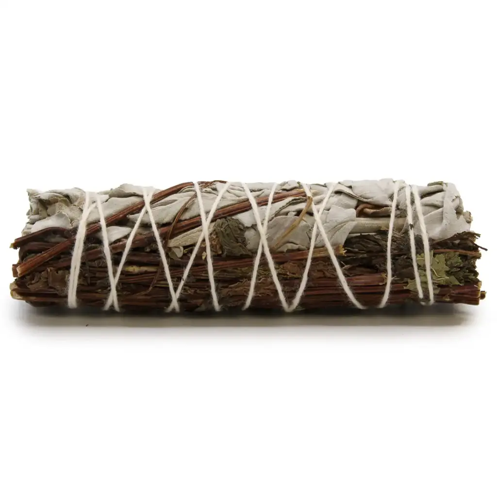 Smudge Stick – White Sage & Peppermint 10cm | www.artisangoods.co.uk