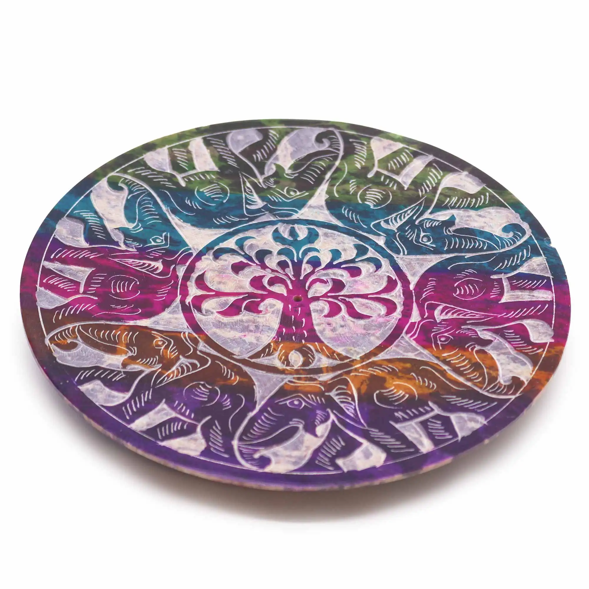 Soapstone Disc Incense Holder – 6 Lucky Elephants | www.artisangoods.co.uk 2 Soapstone Disc Incense Holder – 6 Lucky Elephants | www.artisangoods.co.uk 1