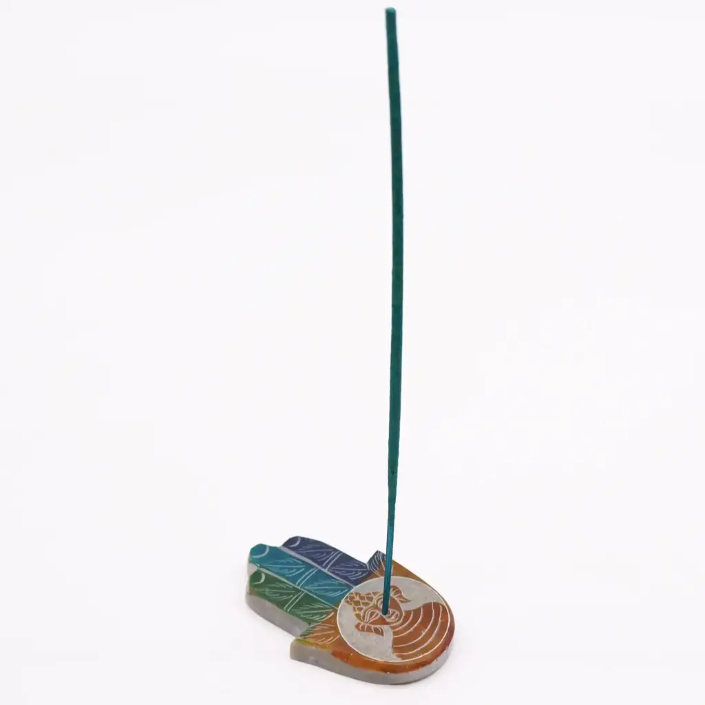 Soapstone Hamsa Incense Holder – Buddah | www.artisangoods.co.uk