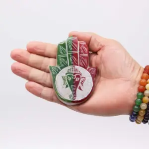 Soapstone Hamsa Incense Holder – Ganesha | www.artisangoods.co.uk 3