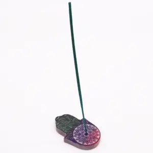 Soapstone Hamsa Incense Holder – Lotus Flower | www.artisangoods.co.uk 2