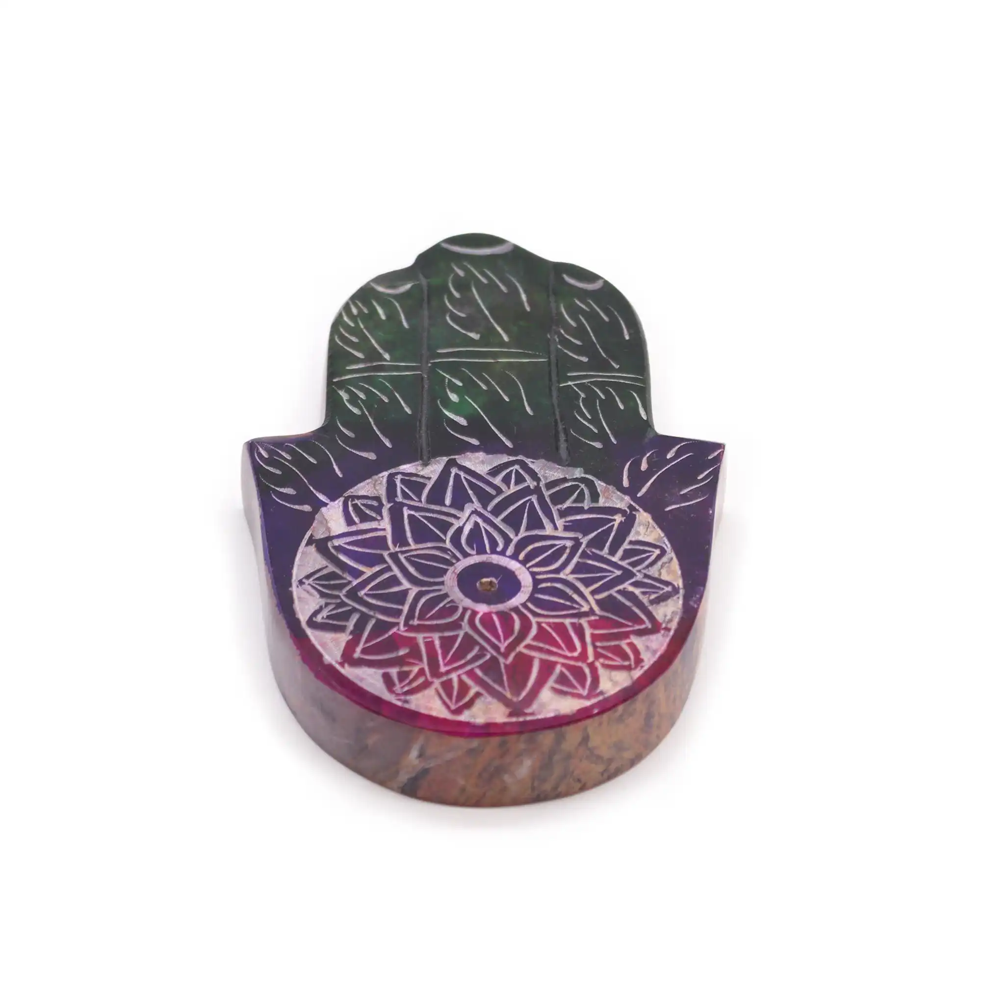 Soapstone Hamsa Incense Holder – Lotus Flower | www.artisangoods.co.uk 2 Soapstone Hamsa Incense Holder – Lotus Flower | www.artisangoods.co.uk 1