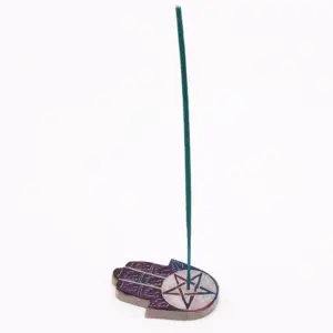 Soapstone Hamsa Incense Holder – Pentagon | www.artisangoods.co.uk 2