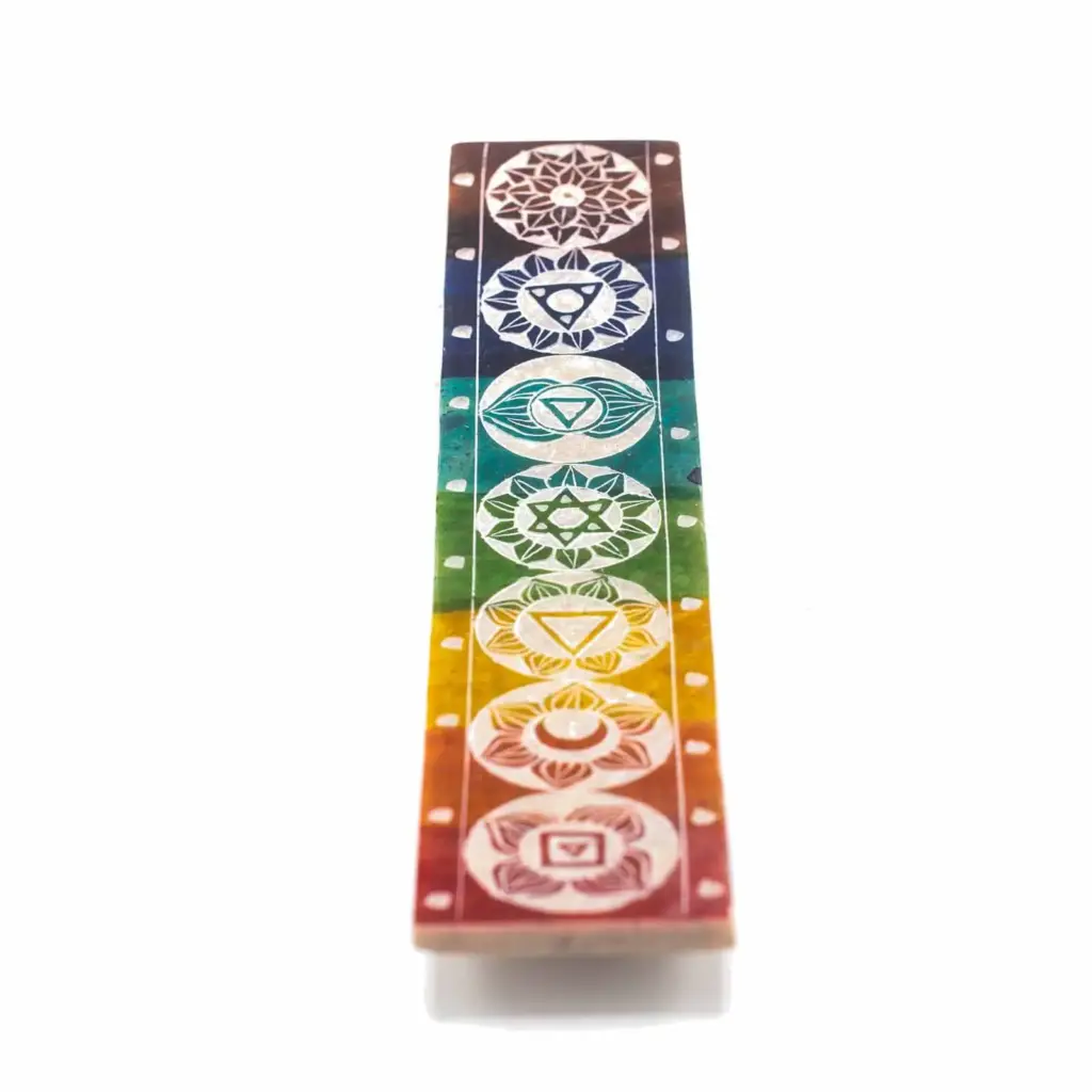 Soapstone Seven Chackra Incense Holder – 26x5cm | www.artisangoods.co.uk 2 Soapstone Seven Chackra Incense Holder – 26x5cm | www.artisangoods.co.uk 2