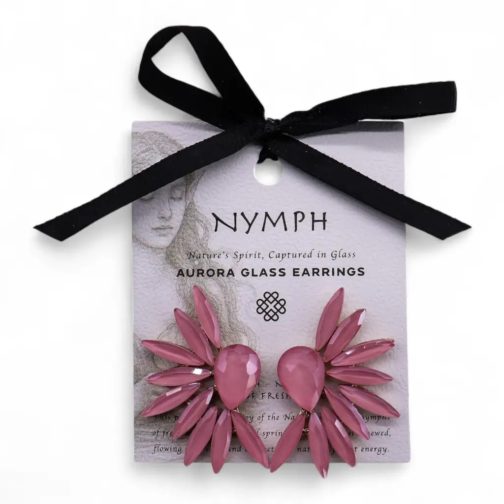 Soft Pink – Vintage Glass – Angel Wings – Earrings | www.artisangoods.co.uk 3