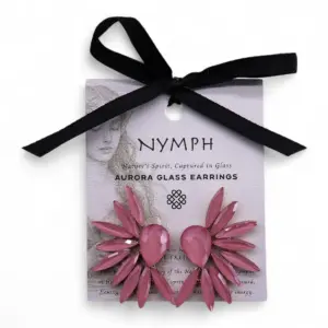 Soft Pink – Vintage Glass – Angel Wings – Earrings | www.artisangoods.co.uk 3