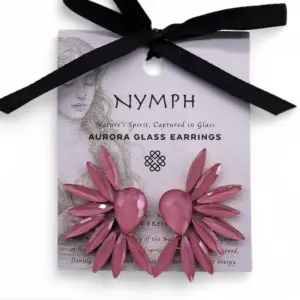 Soft Pink – Vintage Glass – Angel Wings – Earrings | www.artisangoods.co.uk 4
