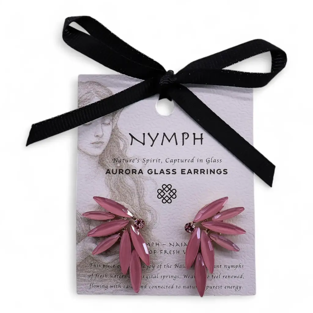 Soft Pink – Vintage Glass – Faries – Earrings | www.artisangoods.co.uk 3