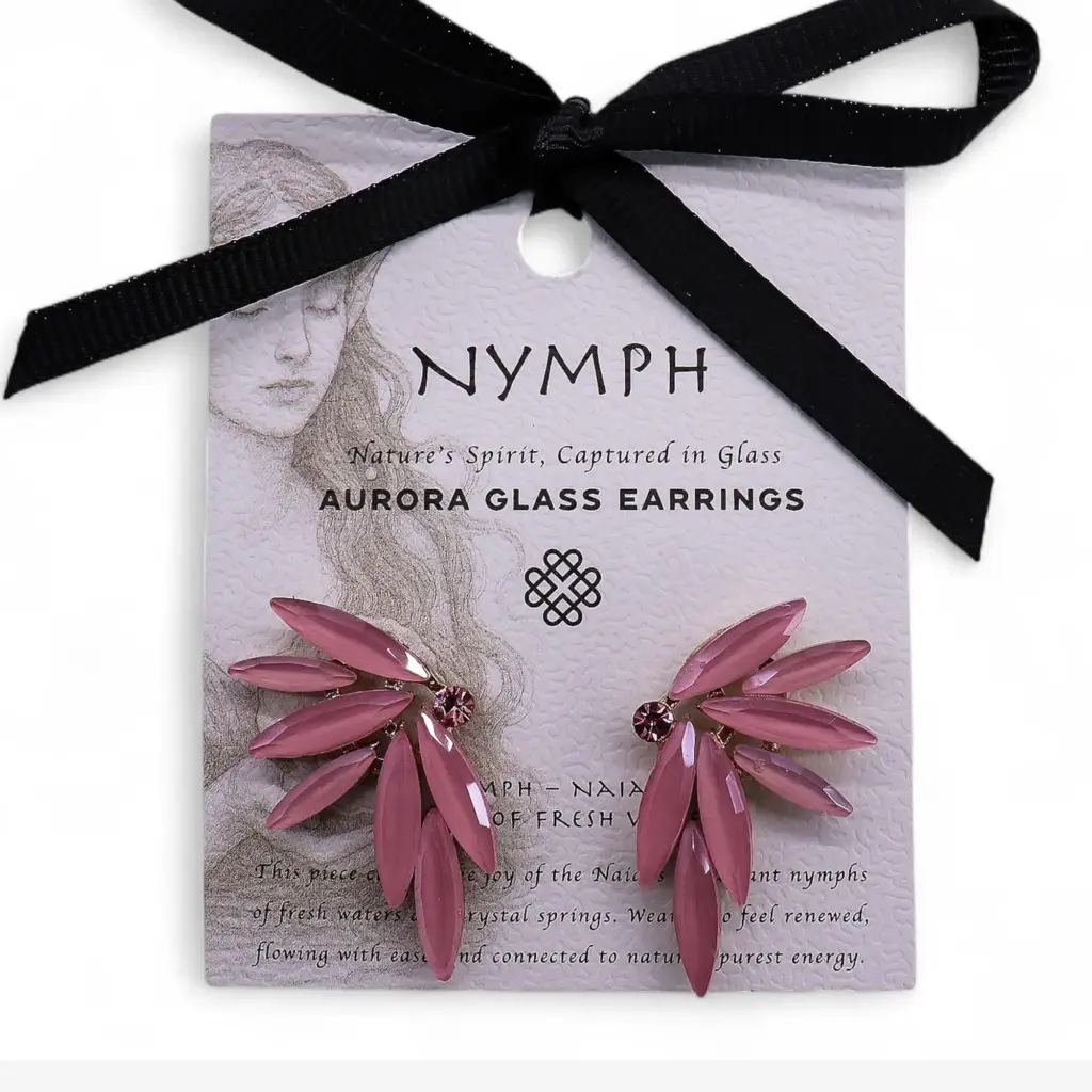 Soft Pink – Vintage Glass – Faries – Earrings | www.artisangoods.co.uk 4