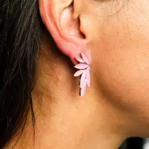 Soft Pink – Vintage Glass – Faries – Earrings | www.artisangoods.co.uk 2
