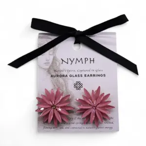 Soft Pink – Vintage Glass – Flowers – Earrings | www.artisangoods.co.uk 4