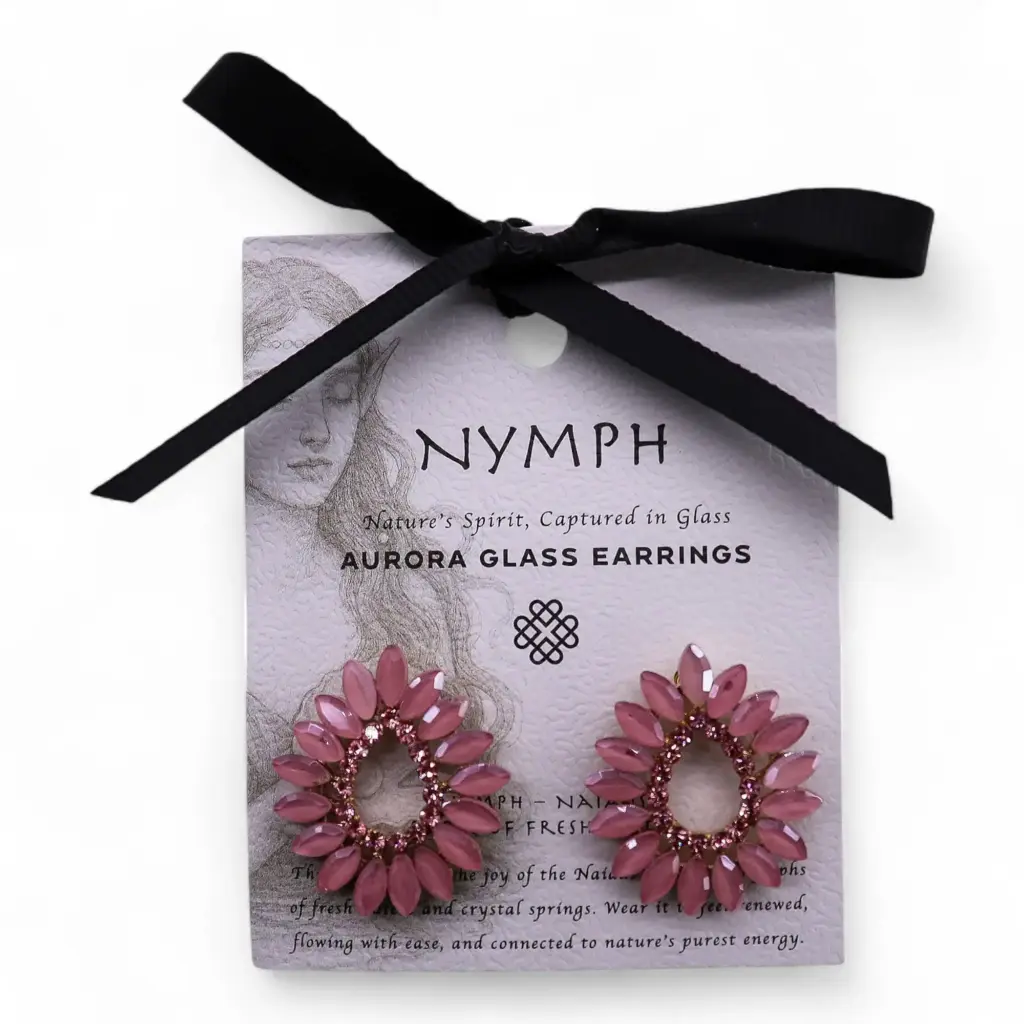 Soft Pink – Vintage Glass – Loop – Earrings | www.artisangoods.co.uk 4 Soft Pink – Vintage Glass – Loop – Earrings | www.artisangoods.co.uk 4