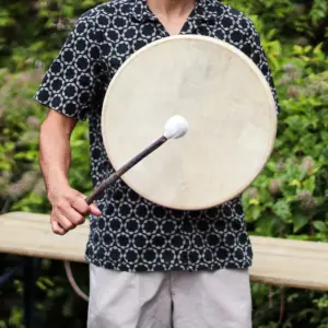 Spirit of the Bear – Shaman Drum & Stick- Tunable – 40cm | www.artisangoods.co.uk 8
