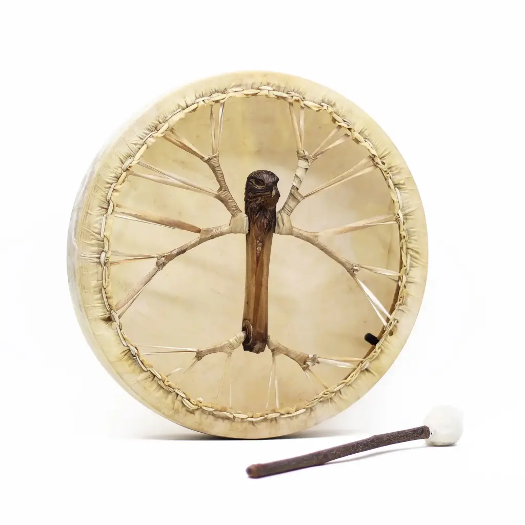 Spirit of the Eagle – Sharman Drum & Stick- Tunable – 40cm | www.artisangoods.co.uk