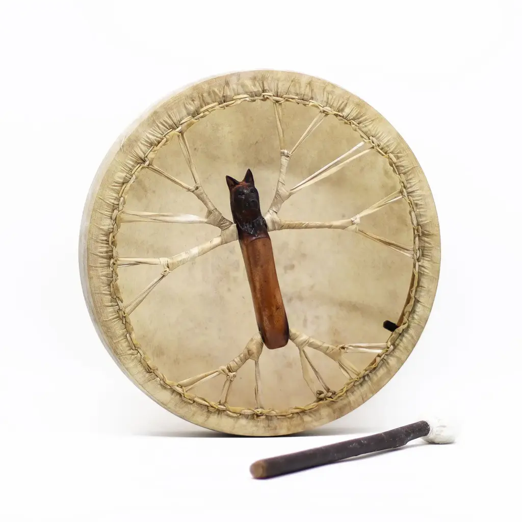 Spirit of the Wolf - Sharman Drum & Stick- Tunable - 40cm