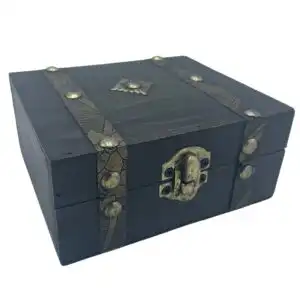 Square Tea Chest – Grey | www.artisangoods.co.uk 1