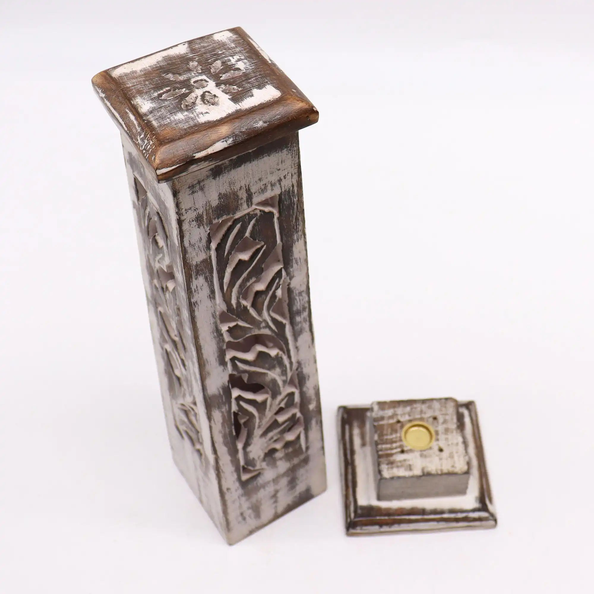 Tapered Incense Tower Washed Des2 – Mango Wood | www.artisangoods.co.uk 3 Tapered Incense Tower Washed Des2 – Mango Wood | www.artisangoods.co.uk 2
