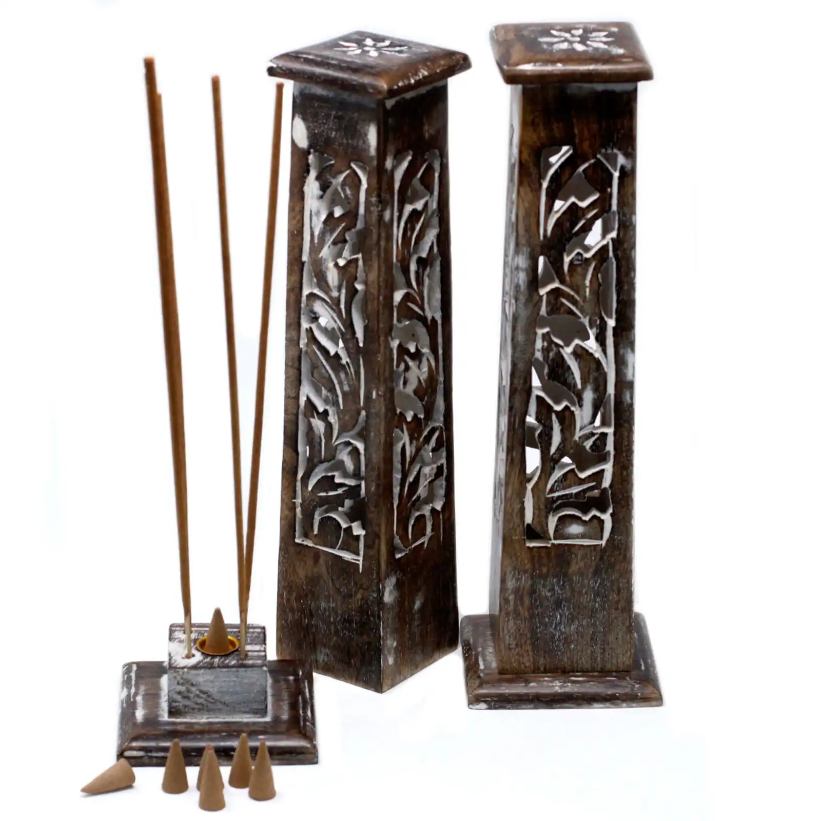 Tapered Incense Tower Washed Des2 – Mango Wood | www.artisangoods.co.uk 5 Tapered Incense Tower Washed Des2 – Mango Wood | www.artisangoods.co.uk 4