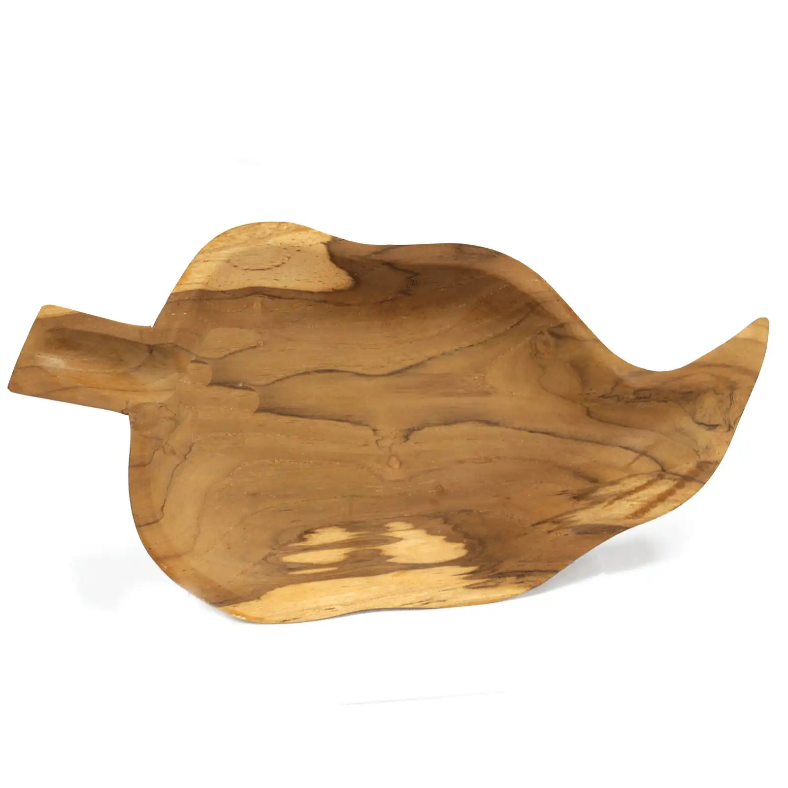 Teak Leaf Shaped Bowl – aprox 32cm | www.artisangoods.co.uk 2 Teak Leaf Shaped Bowl – aprox 32cm | www.artisangoods.co.uk 1