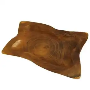 Teak Square Plates  aprox 20cm | www.artisangoods.co.uk