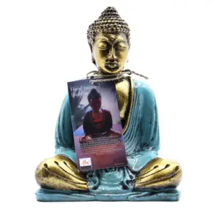 Teal & Gold Buddha – Medium | www.artisangoods.co.uk 6