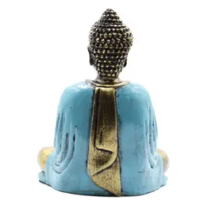 Teal & Gold Buddha – Medium | www.artisangoods.co.uk 3
