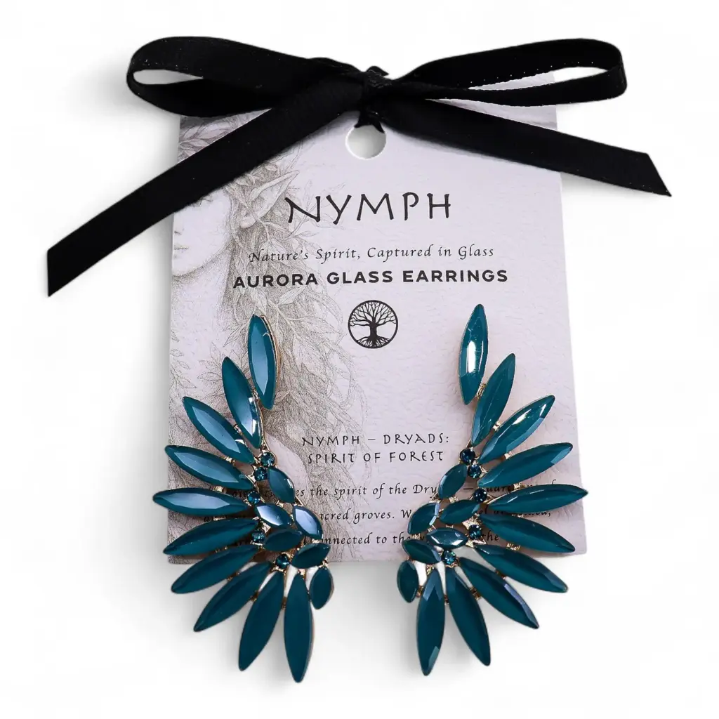 Teal Green – Vintage Glass – Angel Wings – Earrings | www.artisangoods.co.uk 3 Teal Green – Vintage Glass – Angel Wings – Earrings | www.artisangoods.co.uk 3