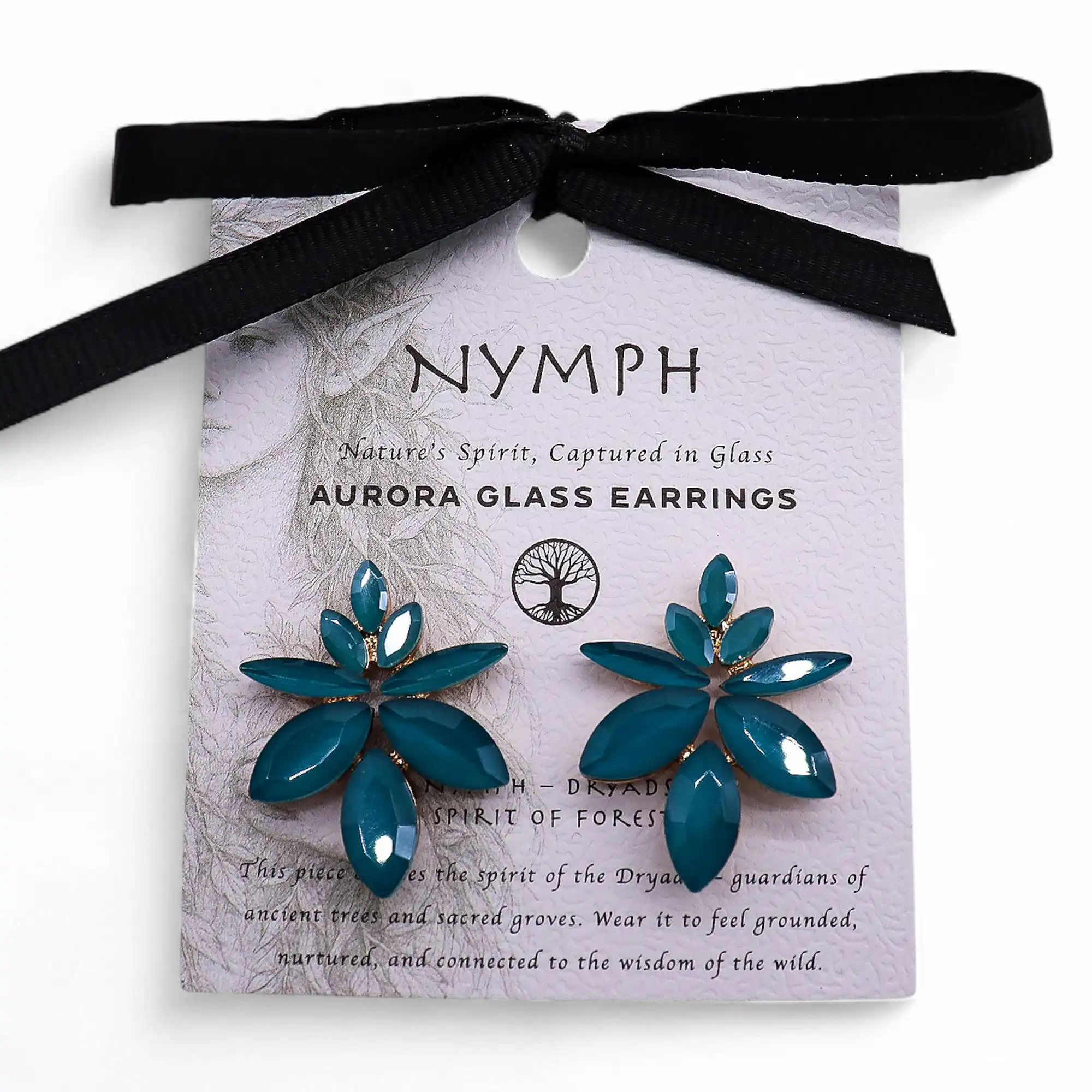 Teal Green – Vintage Glass – Flowers – Earrings | www.artisangoods.co.uk 5 Teal Green – Vintage Glass – Flowers – Earrings | www.artisangoods.co.uk 4