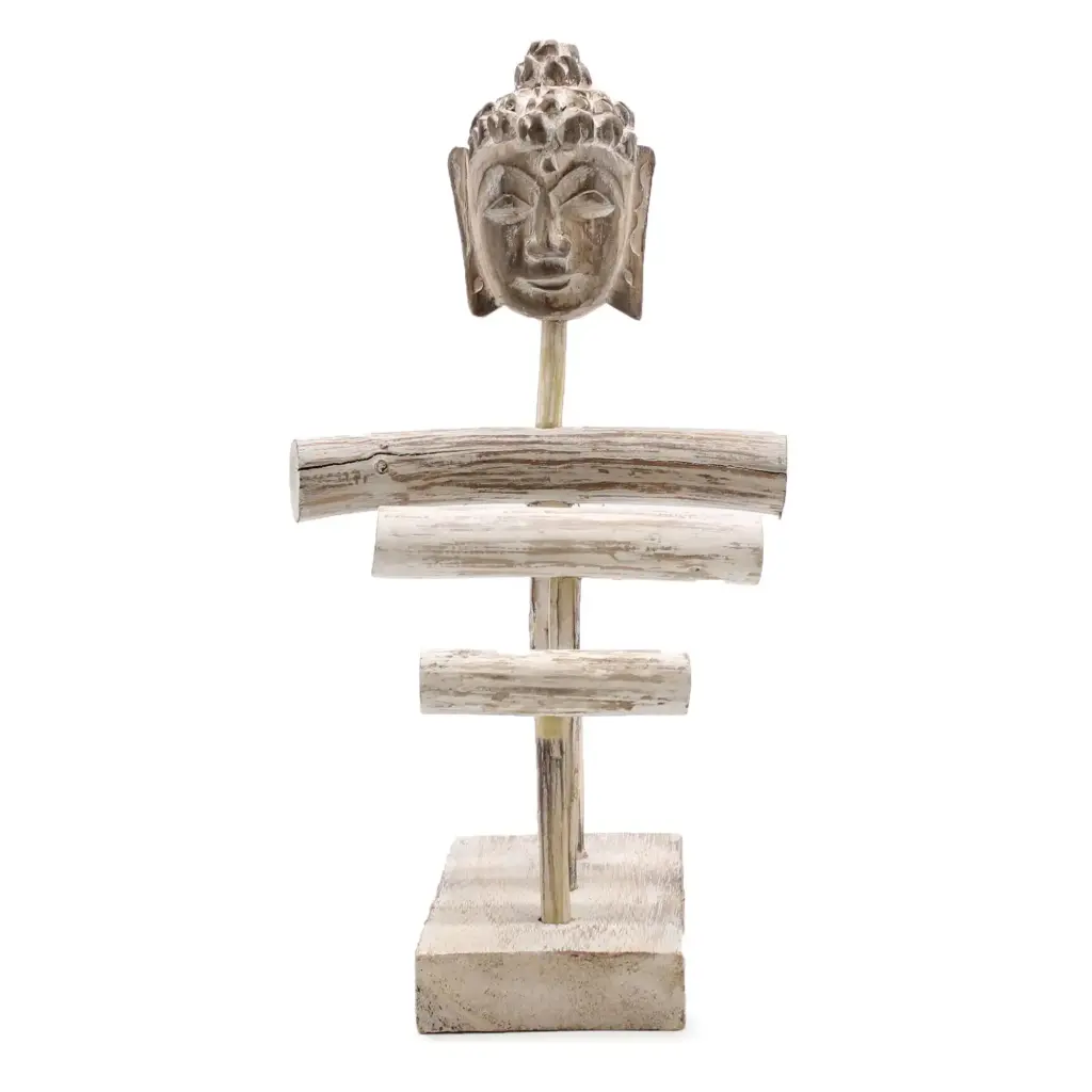 Three Branch & Buddha Stand – Whitewash | www.artisangoods.co.uk 2 Three Branch & Buddha Stand – Whitewash | www.artisangoods.co.uk 2