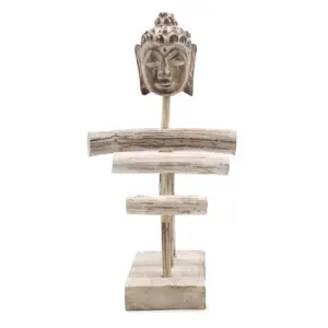 Three Branch & Buddha Stand – Whitewash | www.artisangoods.co.uk 2