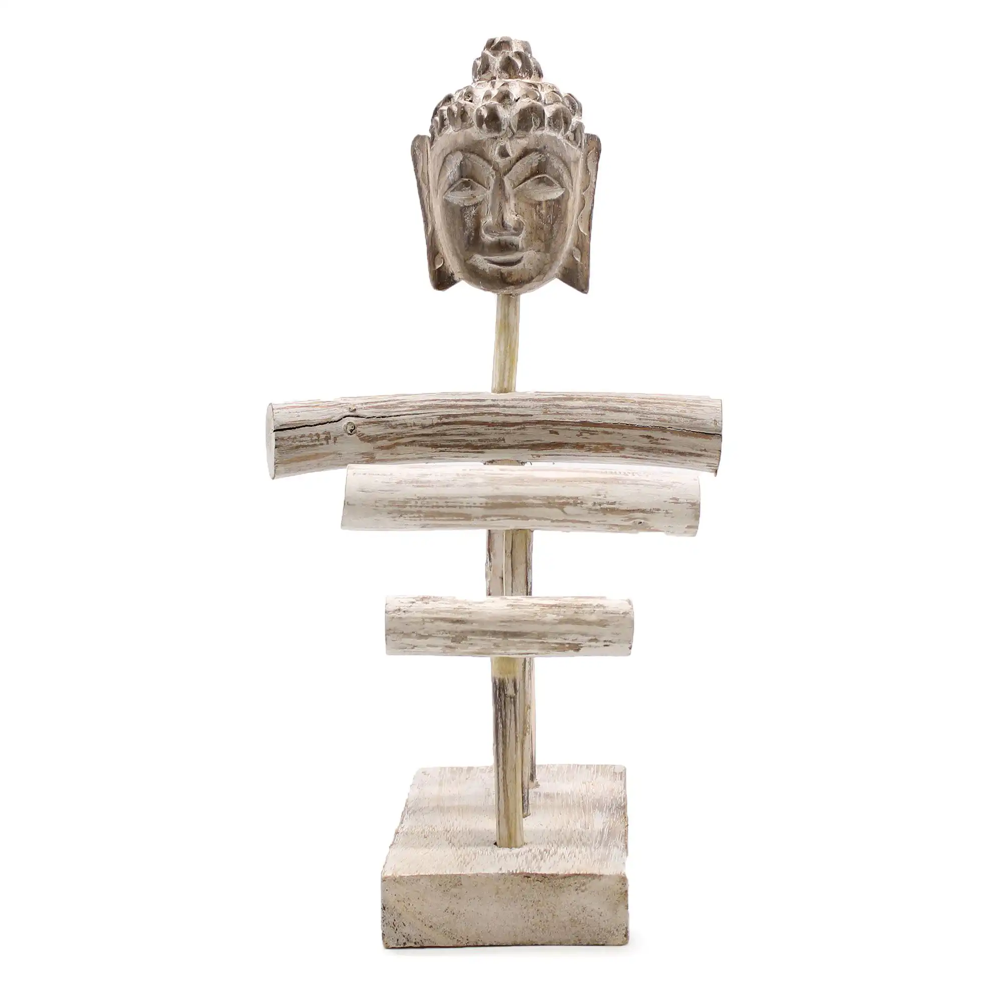 Three Branch & Buddha Stand – Whitewash | www.artisangoods.co.uk 3 Three Branch & Buddha Stand – Whitewash | www.artisangoods.co.uk 2