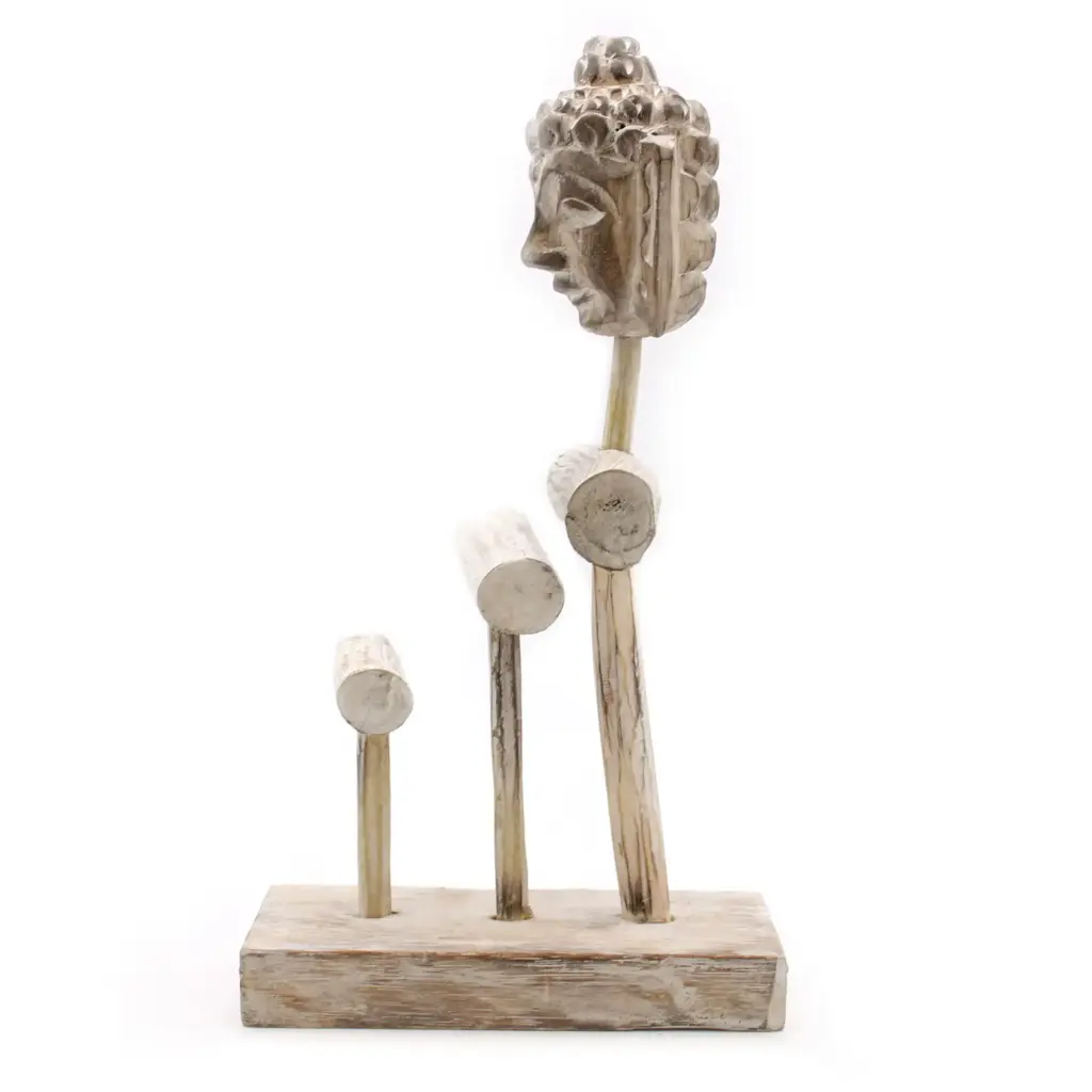 Three Branch & Buddha Stand – Whitewash | www.artisangoods.co.uk 3 Three Branch & Buddha Stand – Whitewash | www.artisangoods.co.uk 3