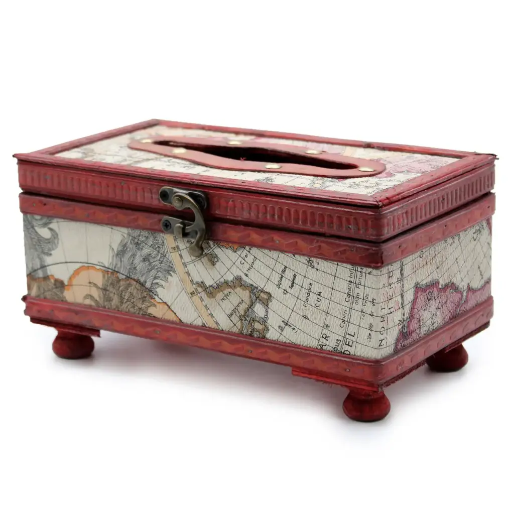 Tissue Box Old Map with Legs | www.artisangoods.co.uk 2 Tissue Box Old Map with Legs | www.artisangoods.co.uk 2