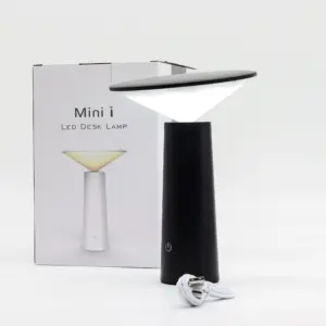 Touch Lamp – Black Mushroom- adjustable – pattern light USB (C) – Rechargable  (2000 Watt) | www.artisangoods.co.uk 4