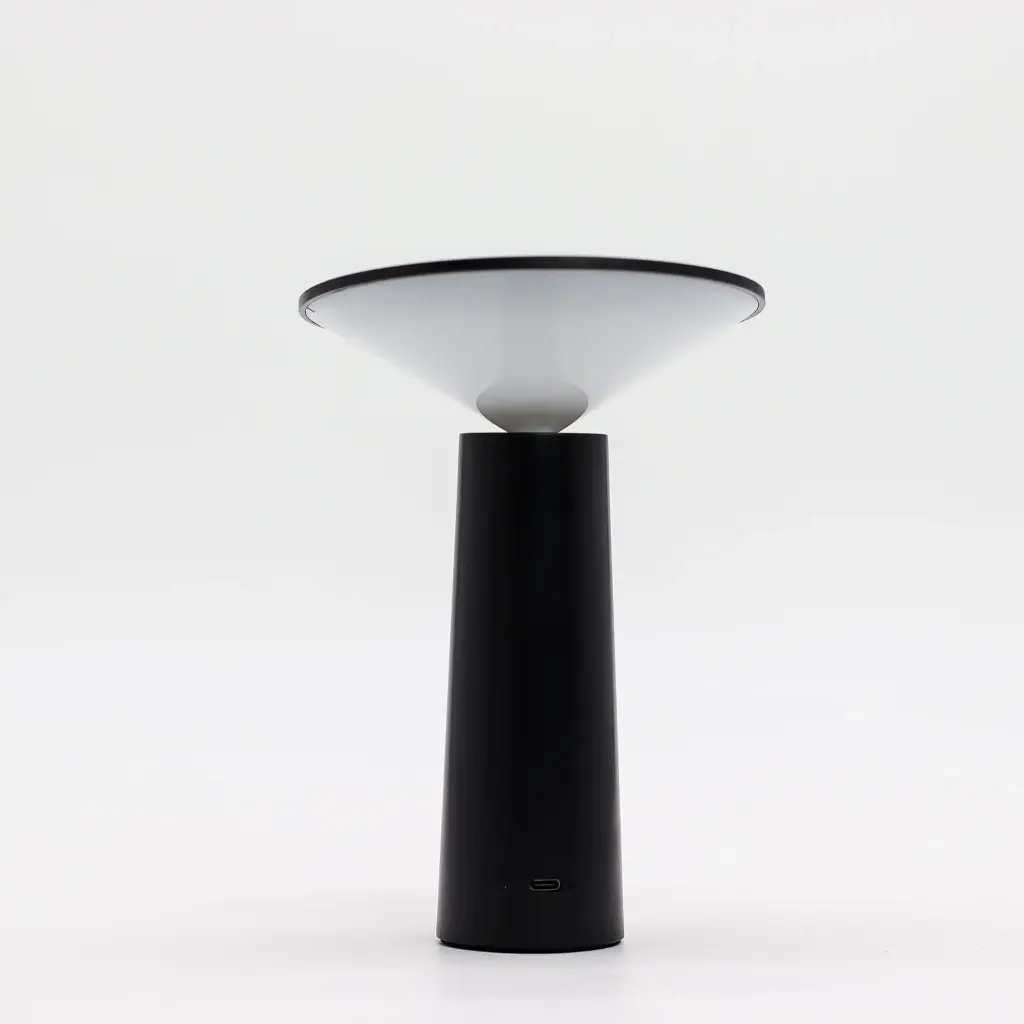 Touch Lamp – Black Mushroom- adjustable – pattern light USB (C) – Rechargable (2000 Watt) | www.artisangoods.co.uk 2 Touch Lamp – Black Mushroom- adjustable – pattern light USB (C) – Rechargable (2000 Watt) | www.artisangoods.co.uk 2