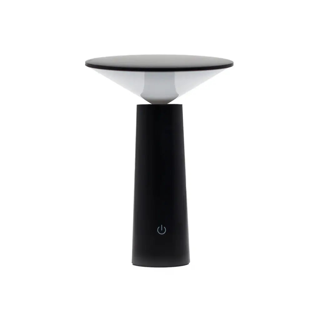Touch Lamp – Black Mushroom- adjustable – pattern light USB (C) – Rechargable  (2000 Watt) | www.artisangoods.co.uk