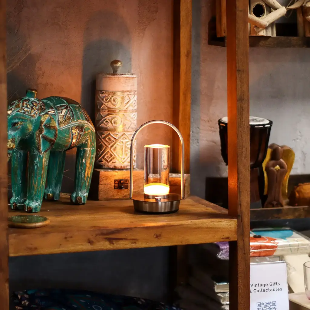 Touch Lamp – Crystal Lantern- USB (C) – Rechargable (2000 Watt) | www.artisangoods.co.uk 5