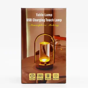 Touch Lamp – Crystal Lantern- USB (C) – Rechargable (2000 Watt) | www.artisangoods.co.uk 3