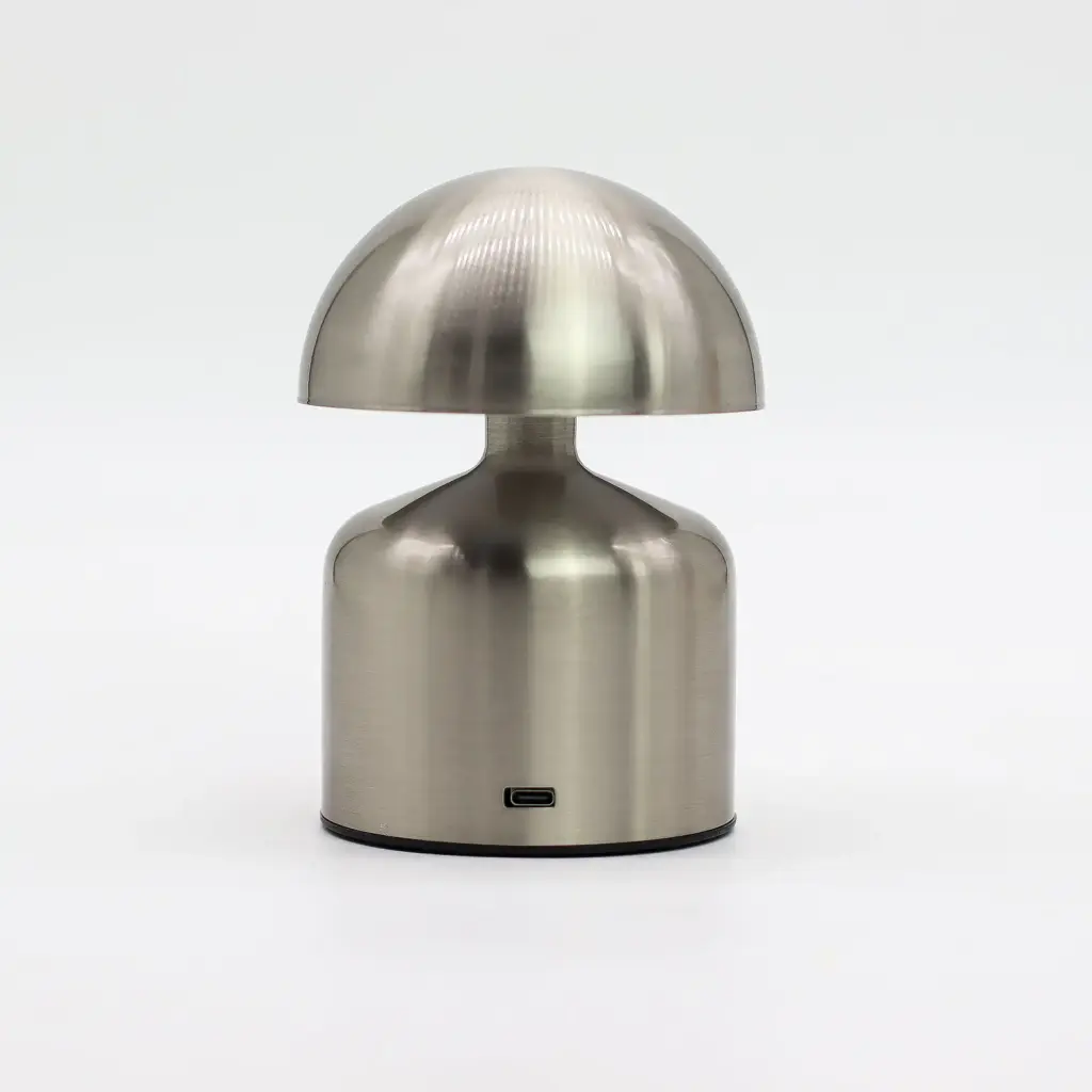 Touch Lamp – Dome Mushroom Silver – USB (C) – Rechargable (400 Watt) | www.artisangoods.co.uk 2 Touch Lamp – Dome Mushroom Silver – USB (C) – Rechargable (400 Watt) | www.artisangoods.co.uk 2